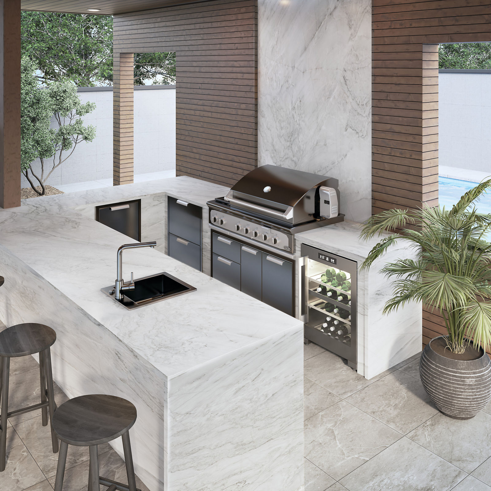 White Pearl Quartzite scene 3