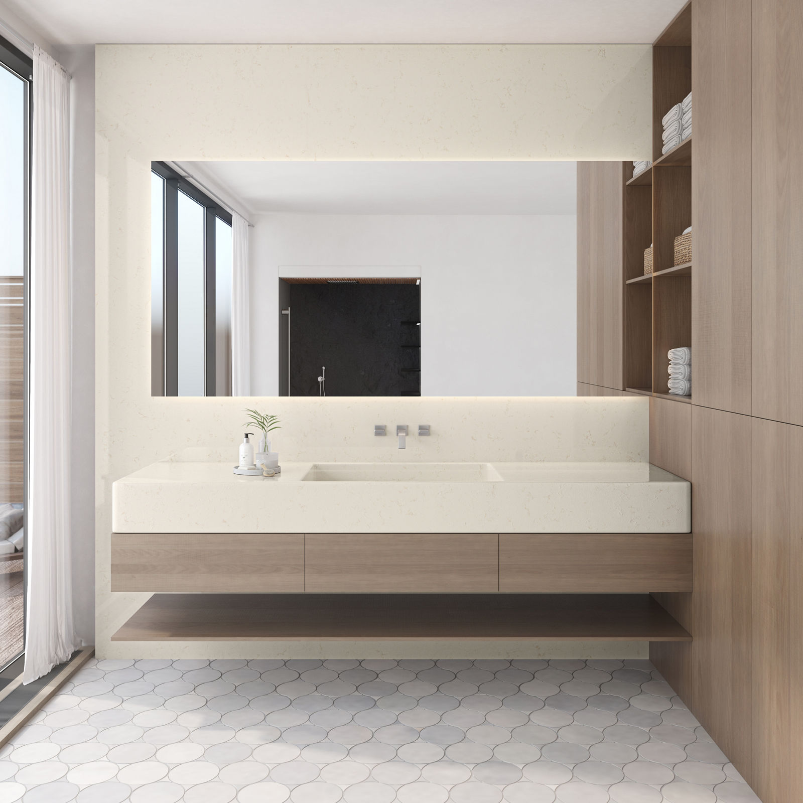 Carrara Roma Quartz scene 3