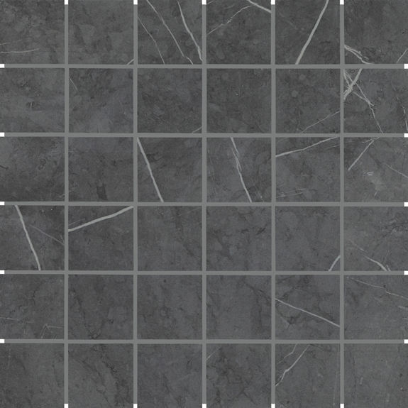 Smoke 2X2 Stone Look Ceramic Mosaic | Platinum by Daltile