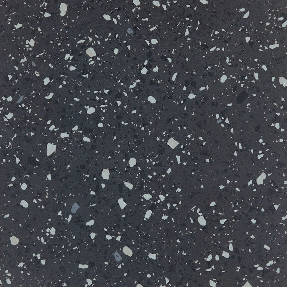 Raven Flecks 24x24 Matte Black Porcelain Tile | Poke by Daltile