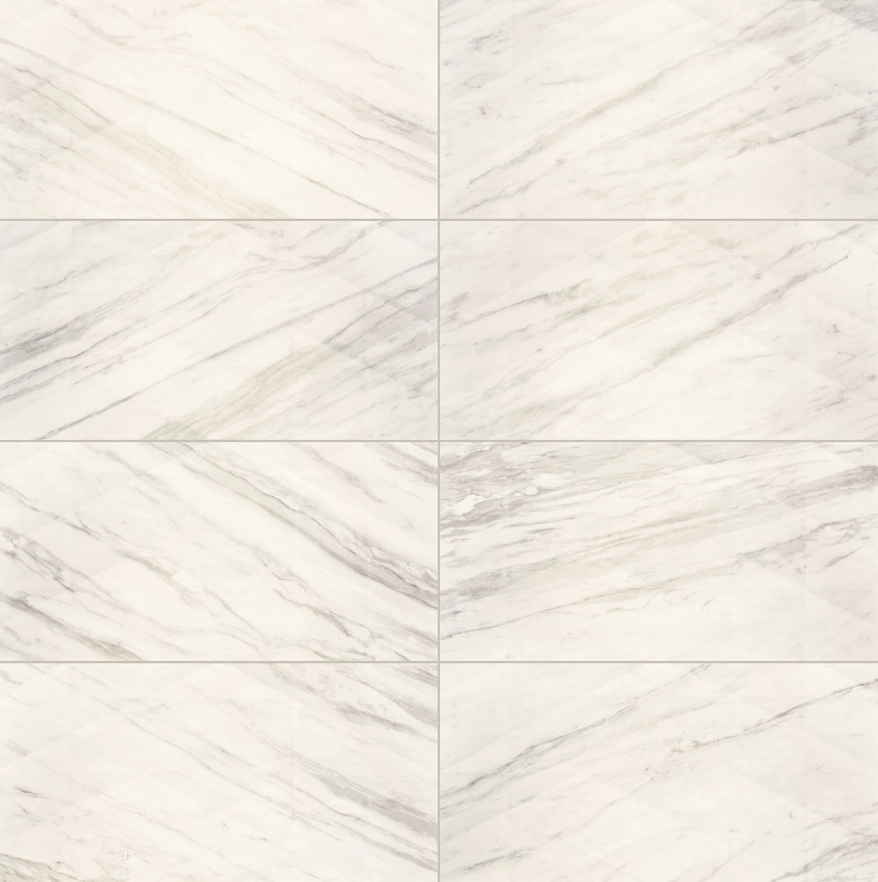 Timeless White, Rectangle, 12X24, Geometric, Satin