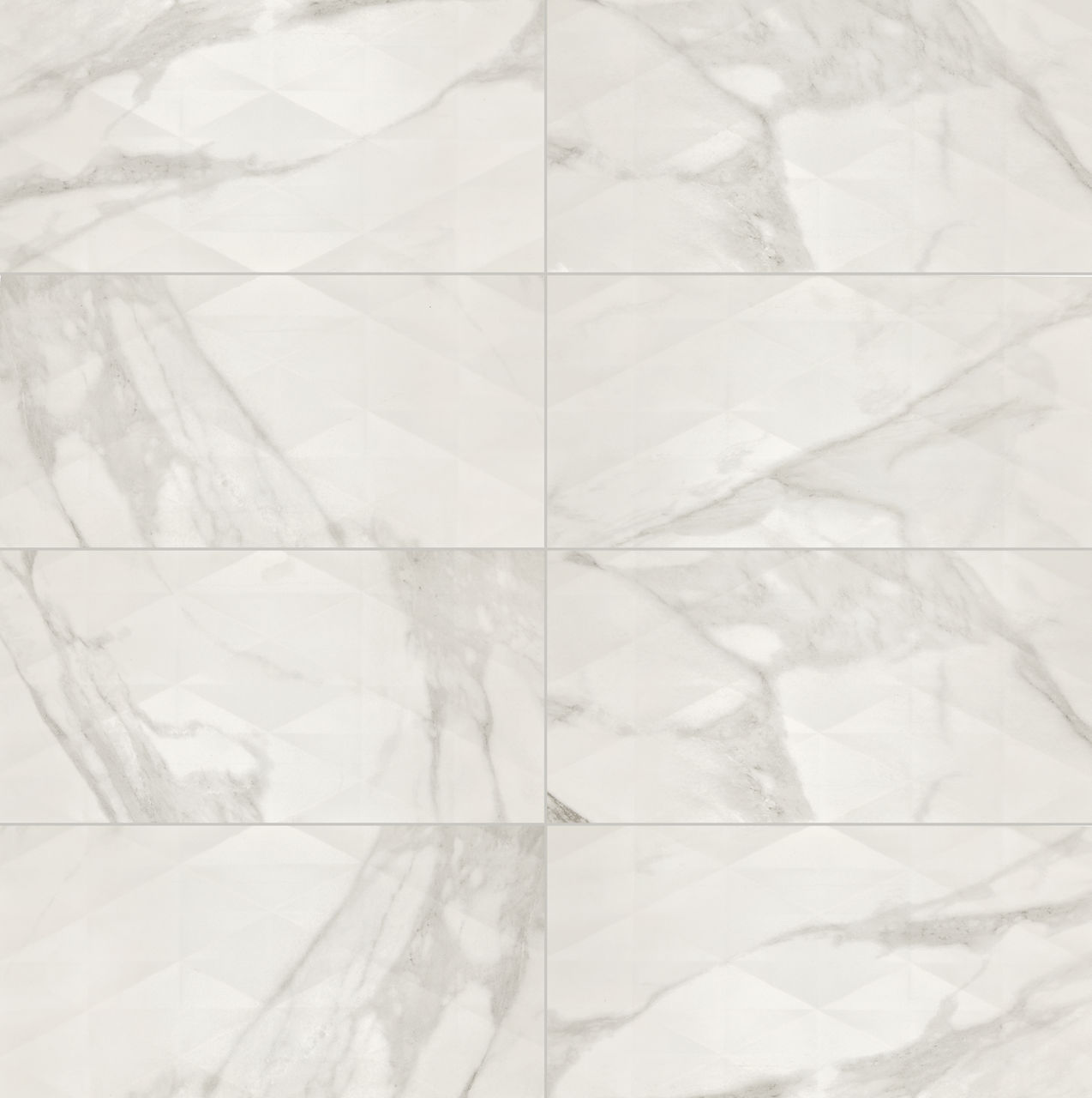 Brilliant White, Rectangle, 12X24, Geometric, Satin