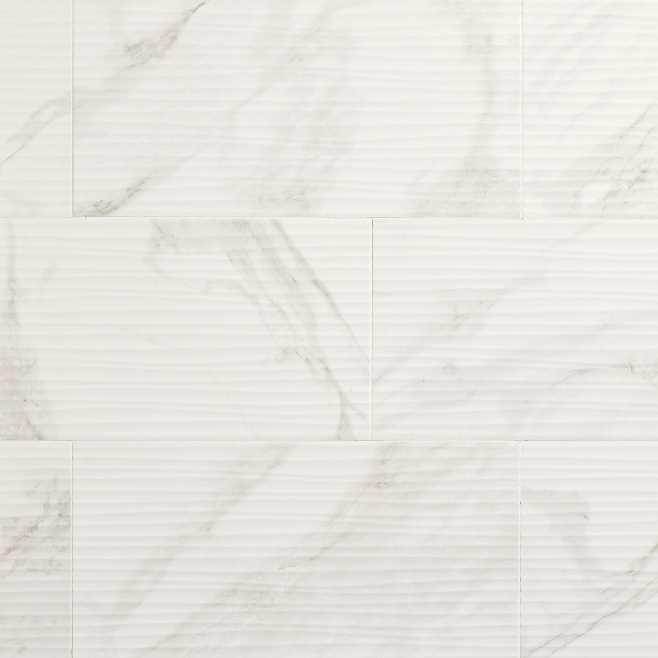 Brilliant White, Rectangle, 12X24, Wave, Satin