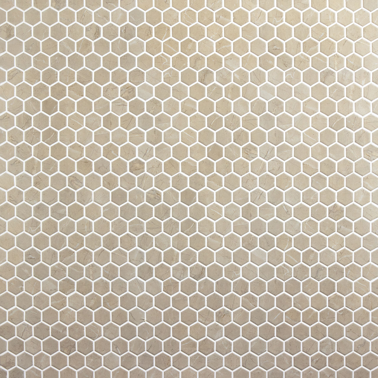 Elegant Beige, Hexagon, 8X9, Matte