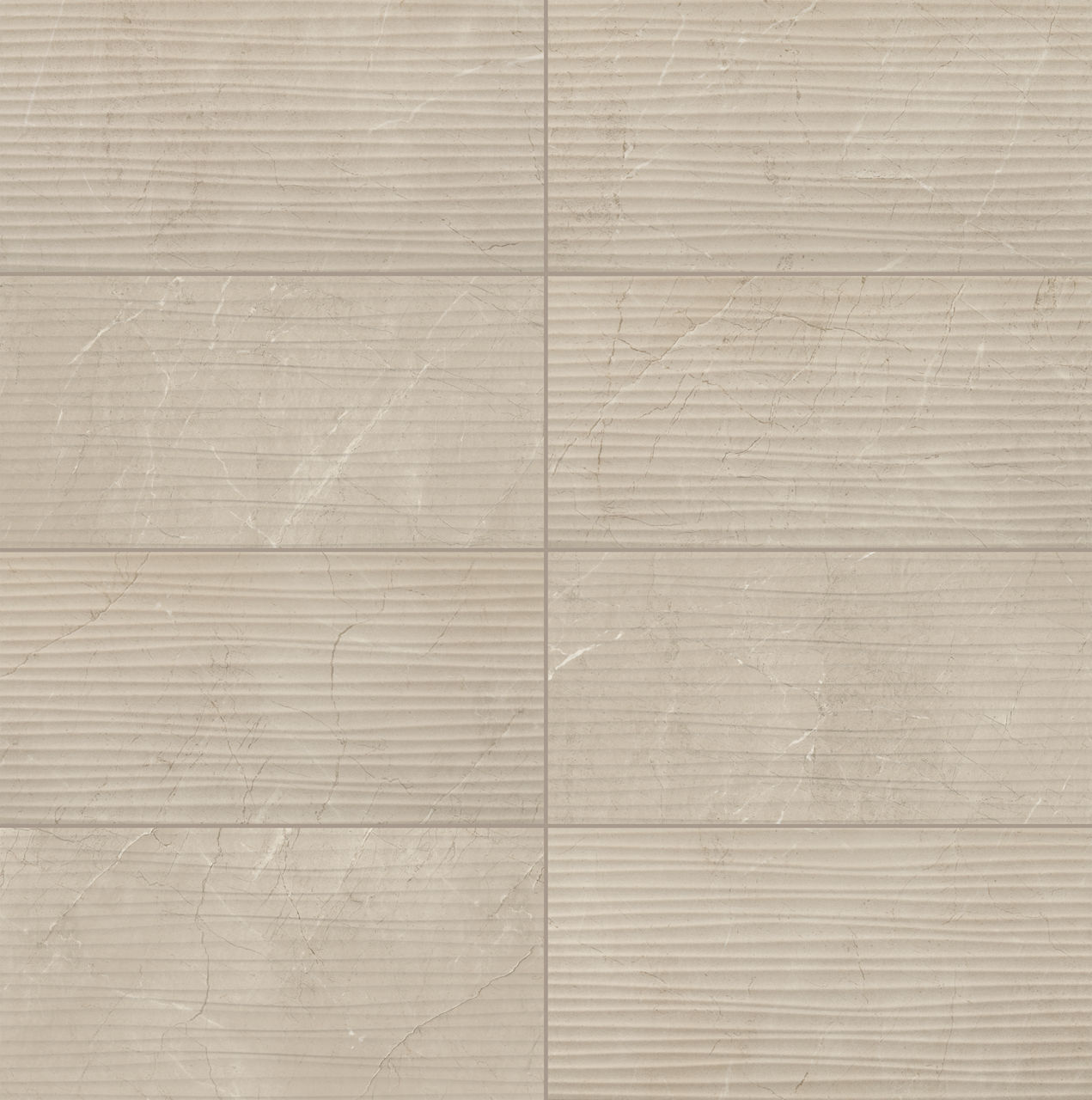 Elegant Beige, Rectangle, 12X24, Wave, Satin