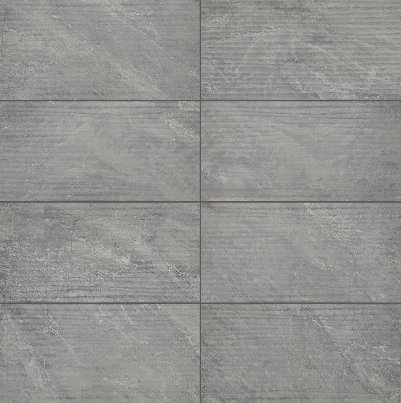Eternal Grey, Rectangle, 12X24, Wave, Satin
