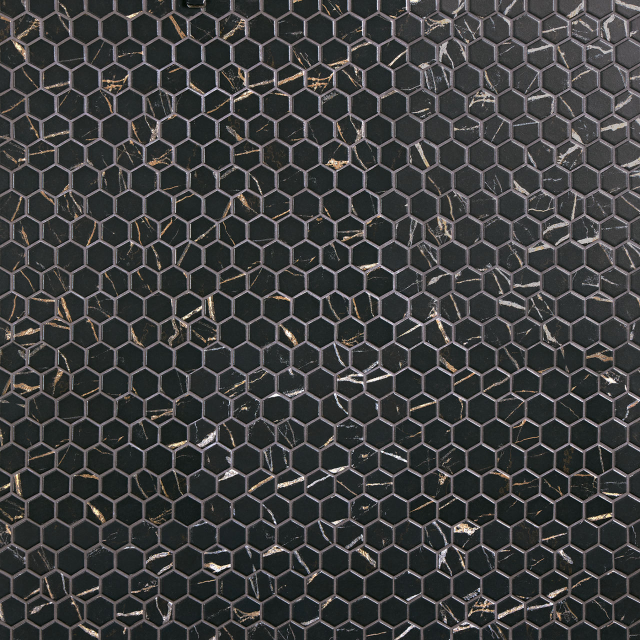 Infinite Black, Hexagon, 8X9, Matte