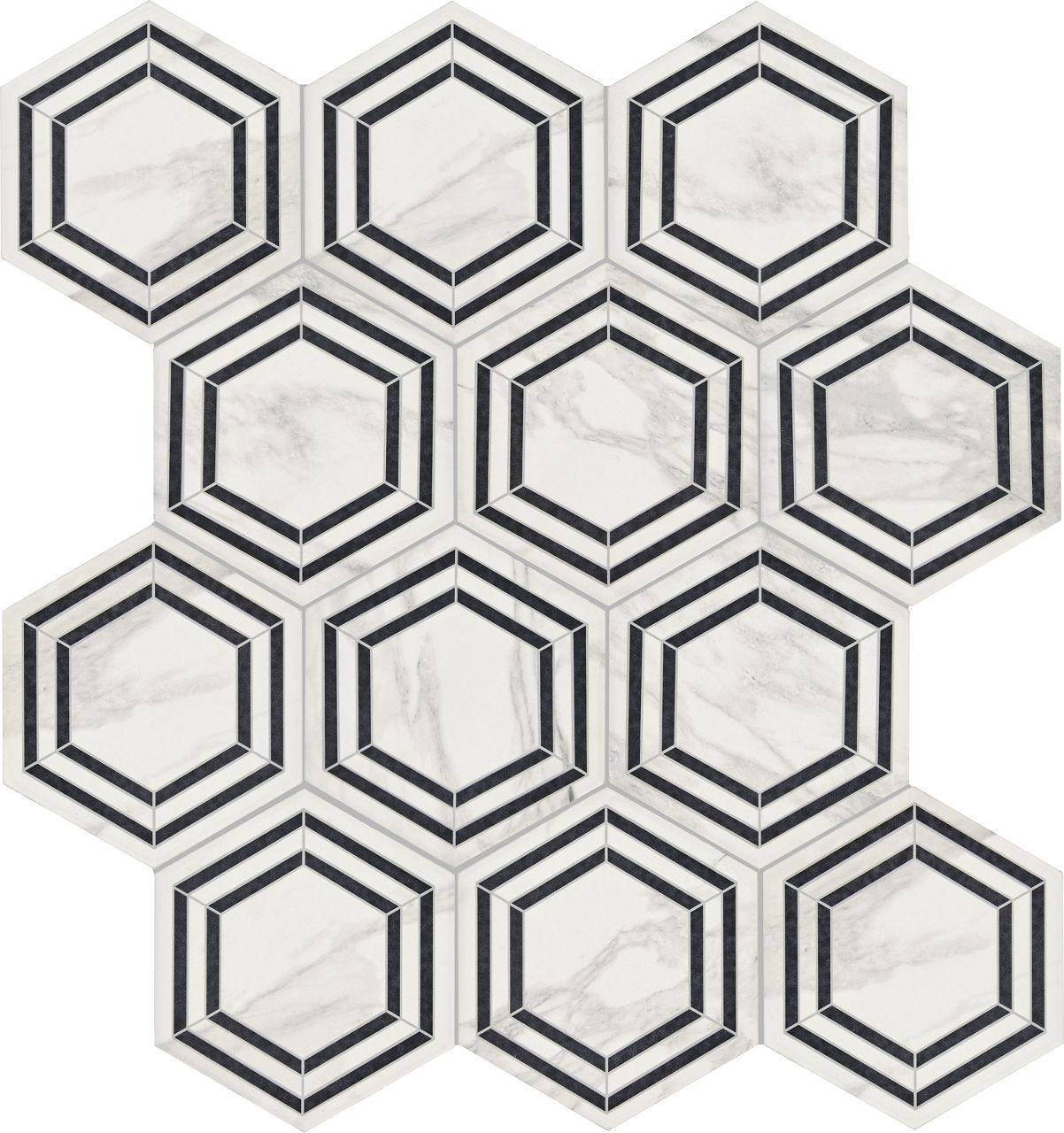 Bridal, Hexagon, 8X9, Matte
