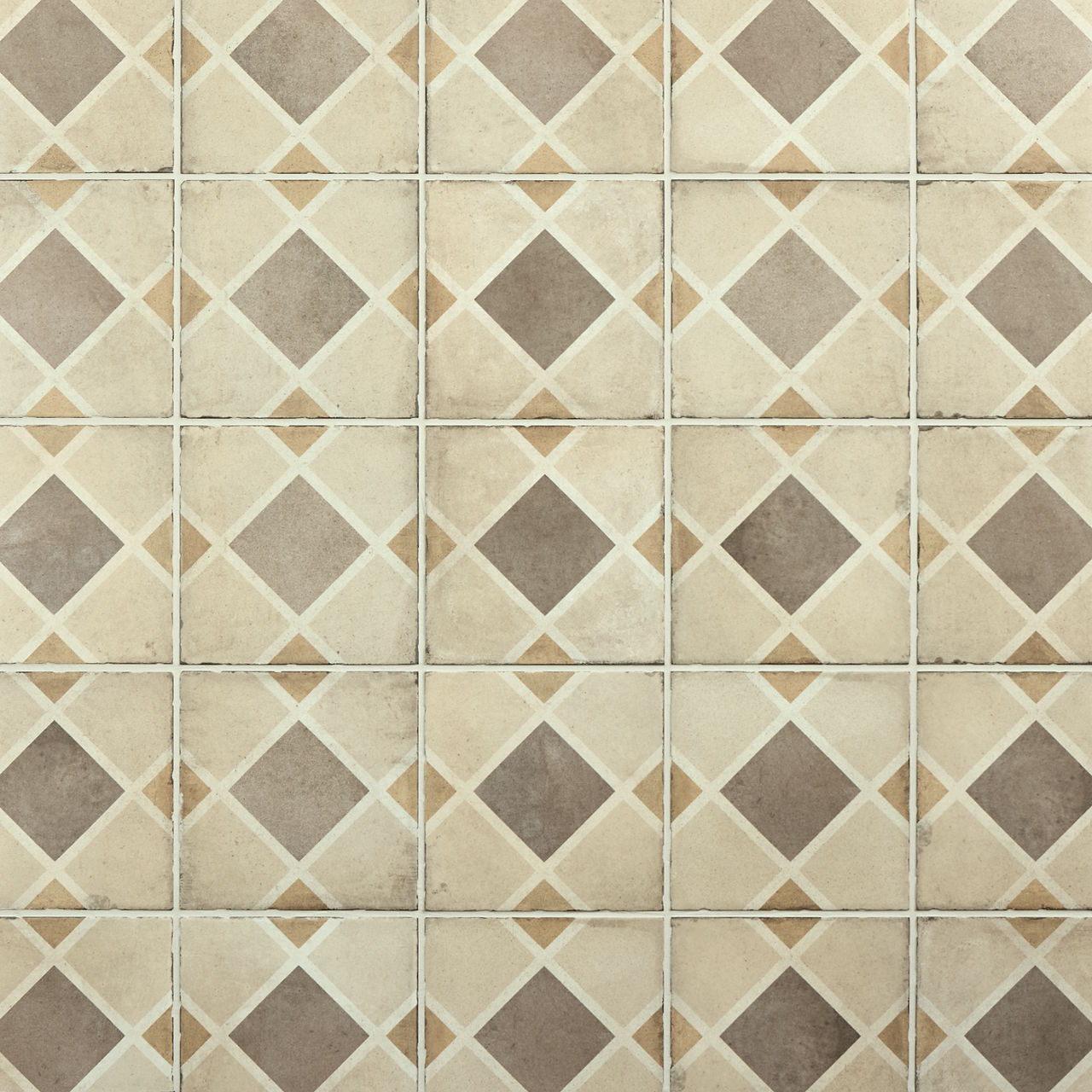 Warm Rombo, Rombo, 8X8, Matte