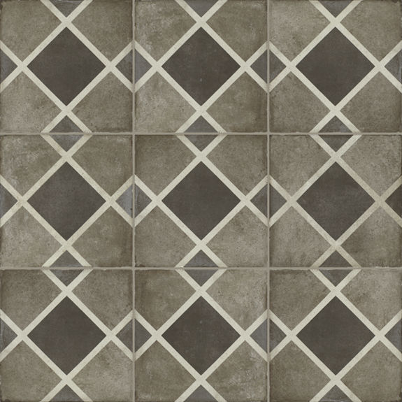 Cool Rombo Multi 8X8 Matte Porcelain | Quartetto by Daltile