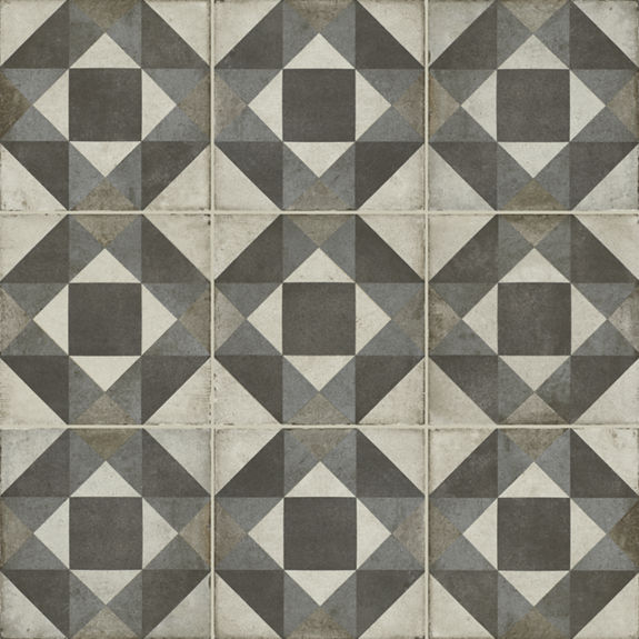 Cool Figura Multi 8X8 Matte Porcelain | Quartetto by Daltile