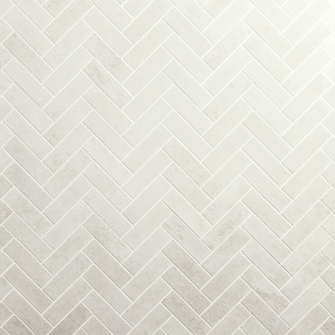 White, Herringbone, 2X6, Stepwise, Matte