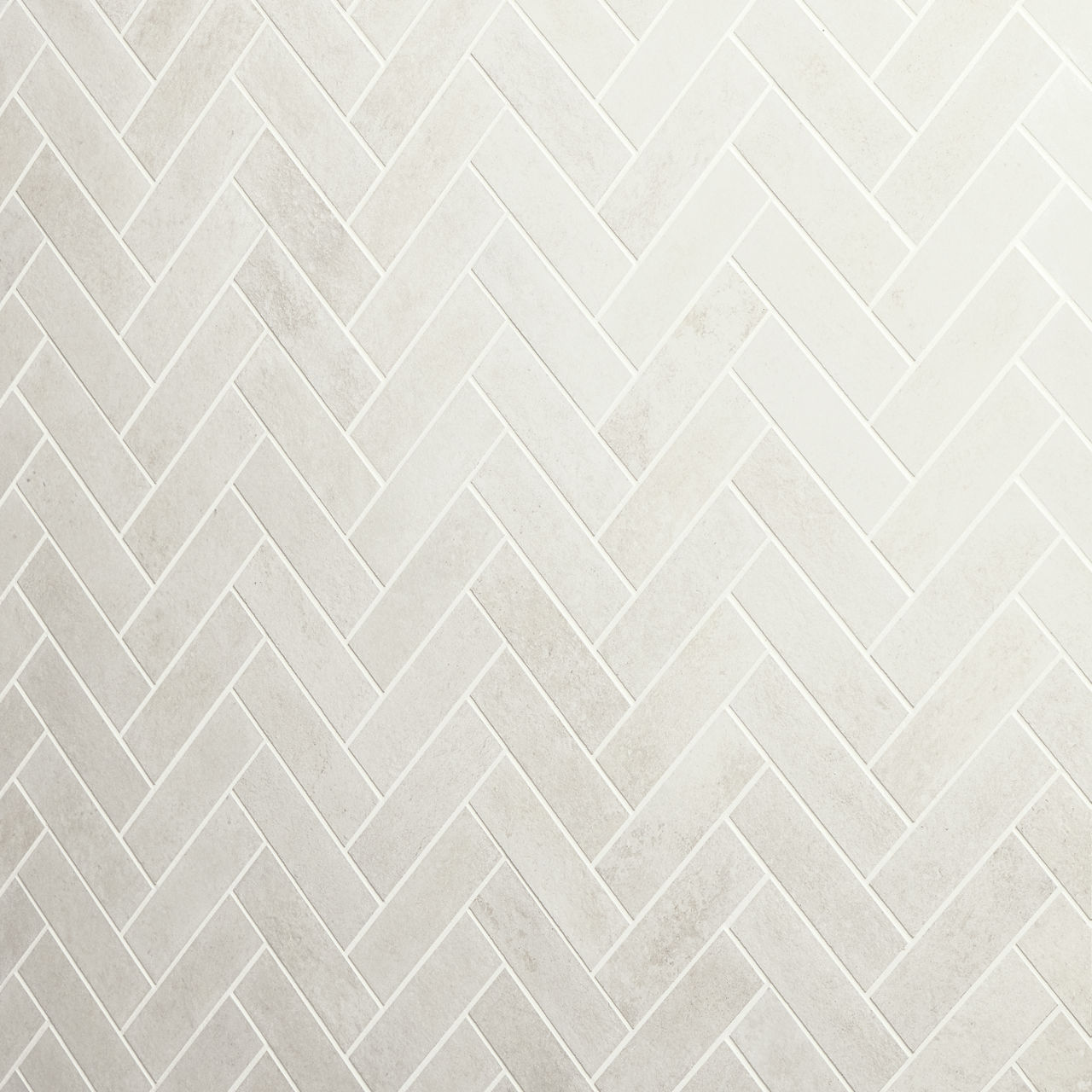 White, Herringbone, 2X6, Stepwise, Matte