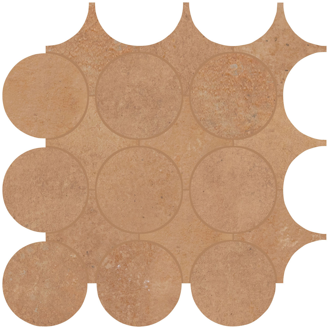 Terracotta, Mixed, Stepwise, Matte