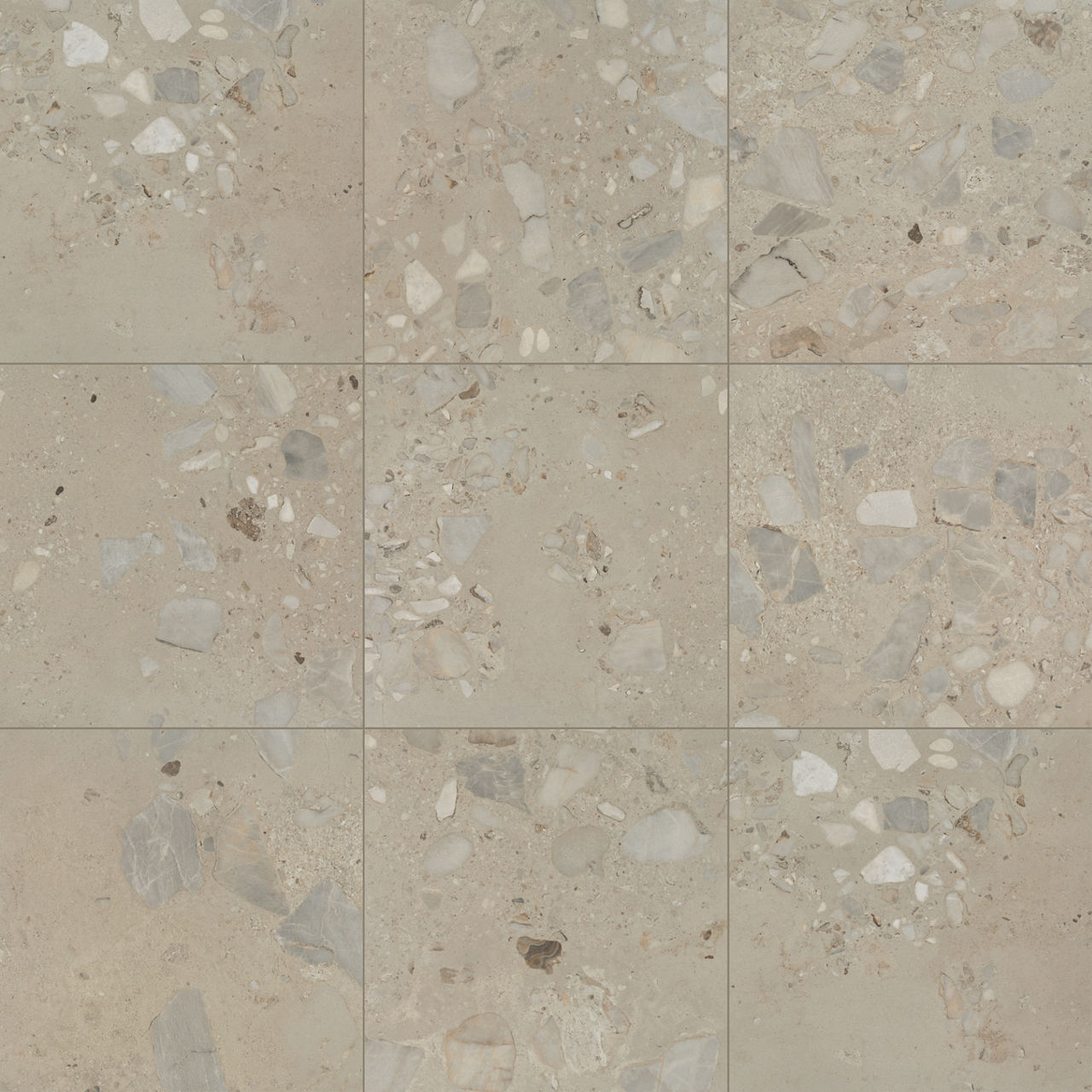 Tundra, Square, 24X24, Stone, Matte