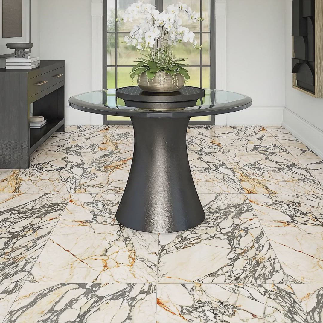 Capri White 24X48 Satin Marble Look | Sovran by Daltile