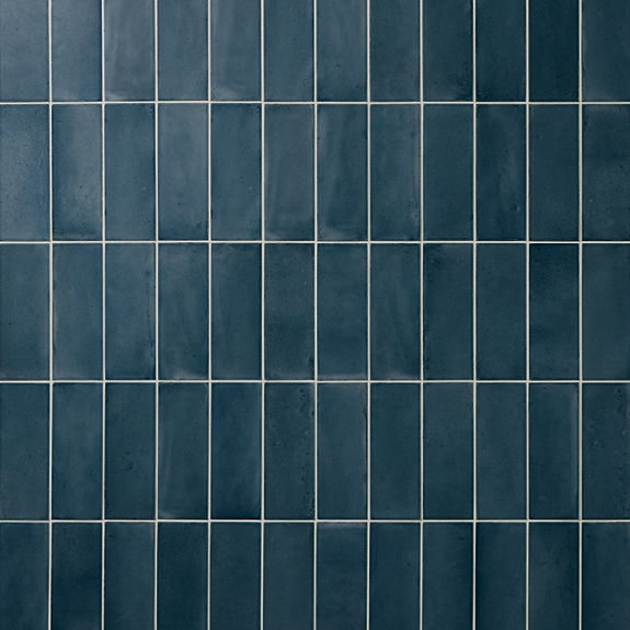 Blu 3x8 Glossy Wall Tile | Rice by Marazzi