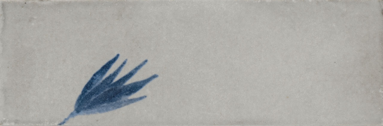 Grigio Deco Leaf, Rectangle, 2X6, Glossy