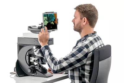 Leica VisoriaP User At Microscope Kid21766356