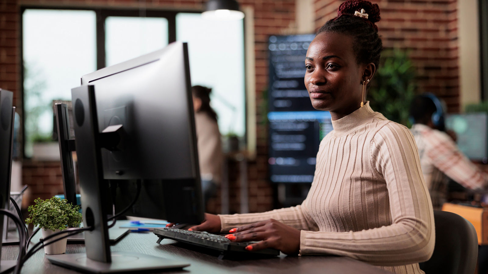 Engineer creating software and AI applications