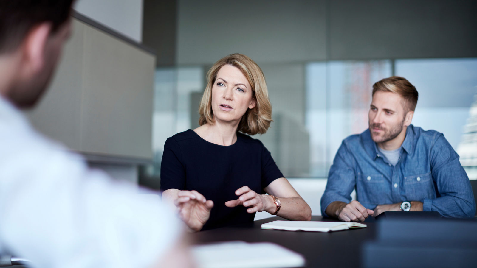 Businesswoman talking in meeting