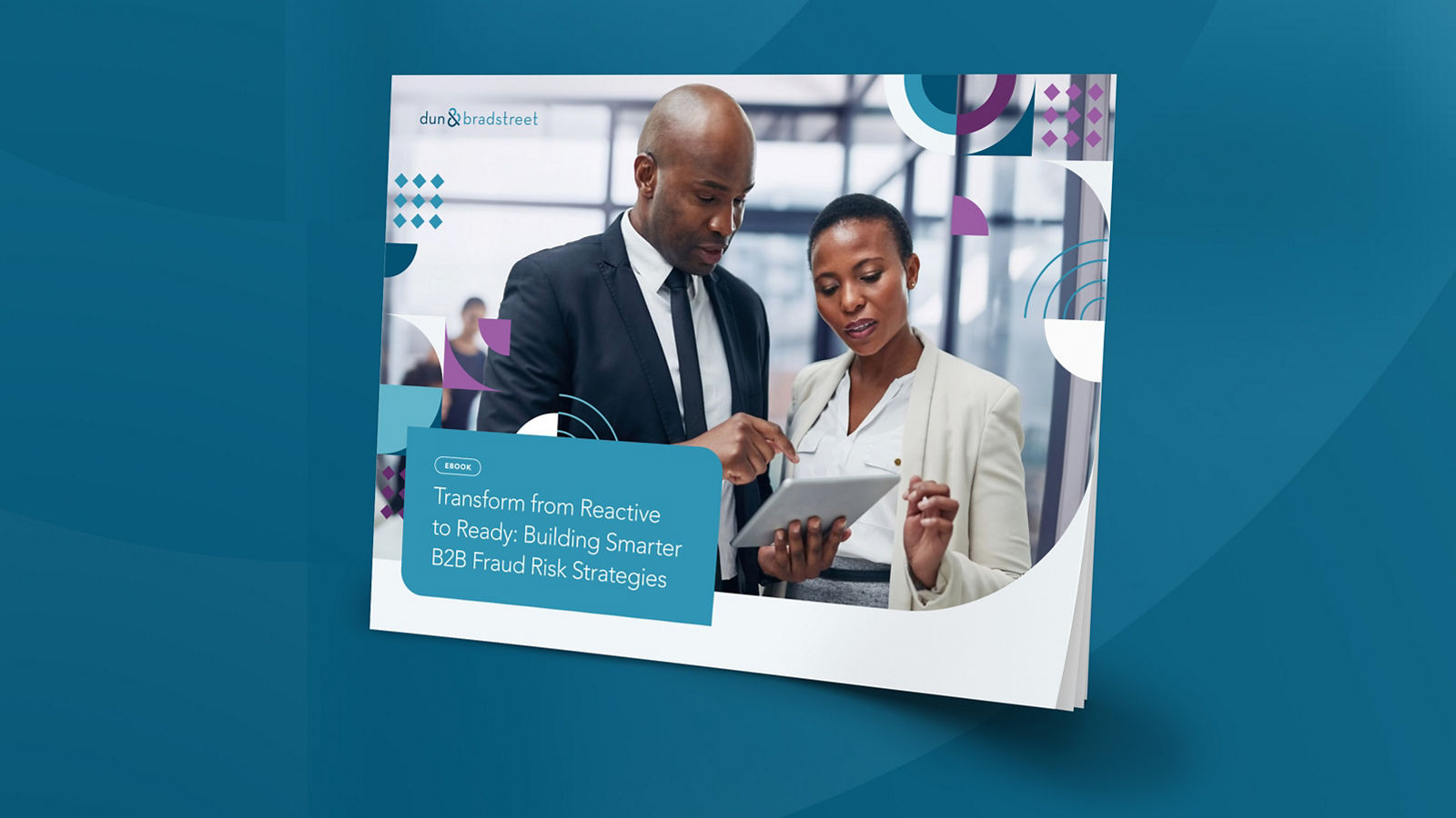 A mockup of the B2B Fraud Risk eBook