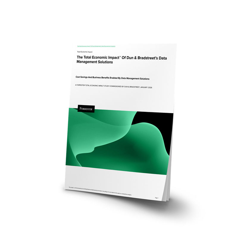 Cover of Cover of The Total Economic Impact™ Of Dun & Bradstreet’s DataManagement Solutions