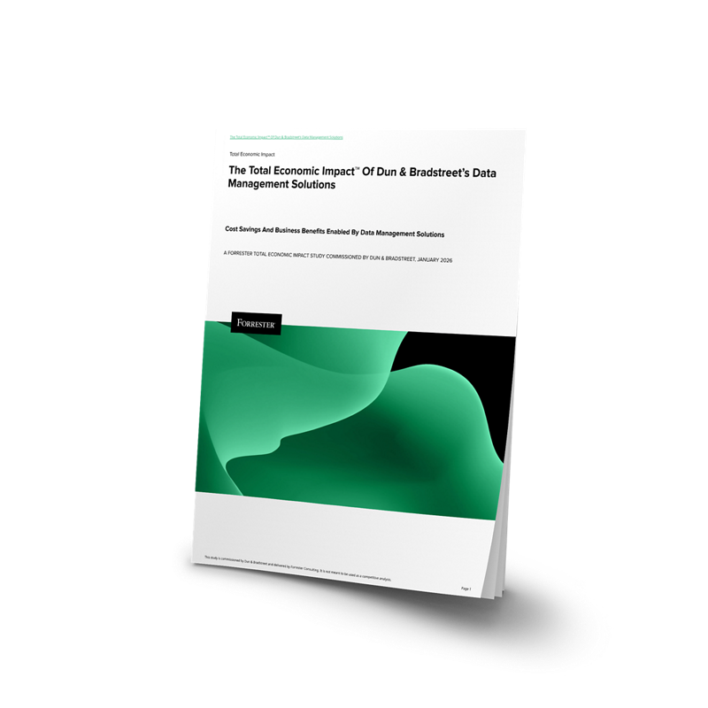 Cover of Cover of The Total Economic Impact™ Of Dun & Bradstreet’s DataManagement Solutions