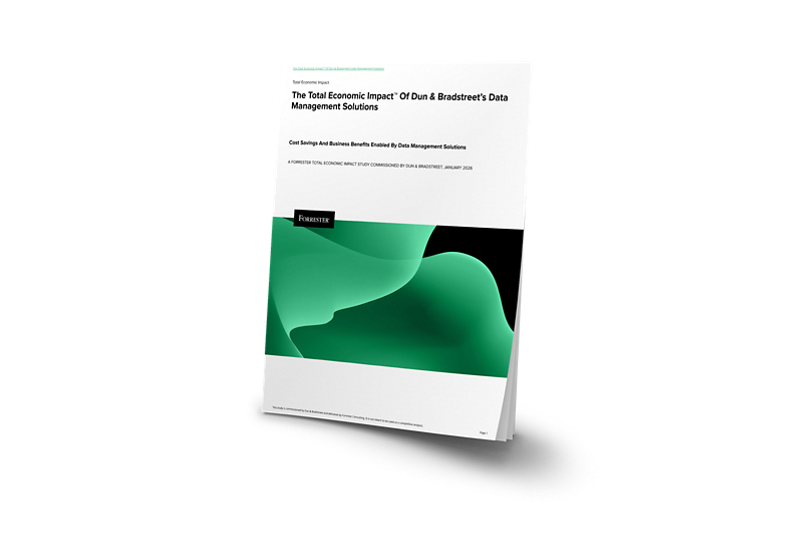 Cover of Cover of The Total Economic Impact™ Of Dun & Bradstreet’s DataManagement Solutions