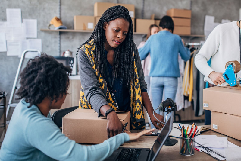 Multi-ethnic group of people, men and women working in a nonprofit