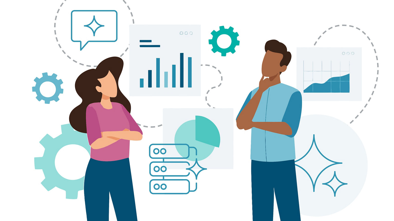 Two figures determining responsible AI data