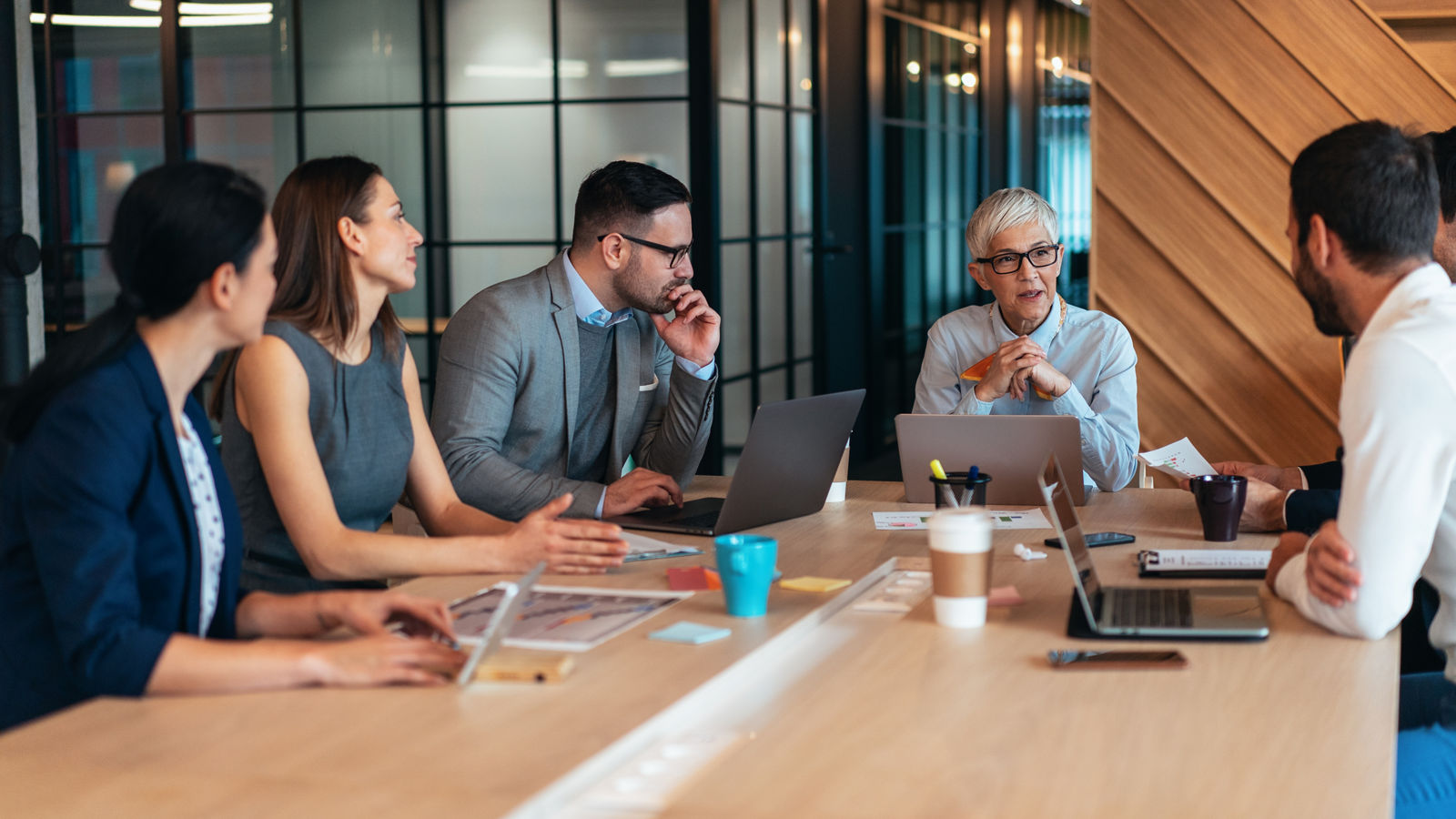 Business people having meeting in office