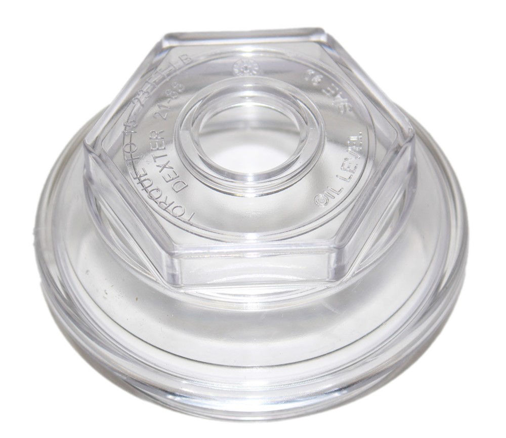 DEXTER CLEAR OIL CAP GENUINE REPLACEMENT FOR 10GD/#13G TWO PIECE HUB DRUMS (AFTER APRIL 2013)