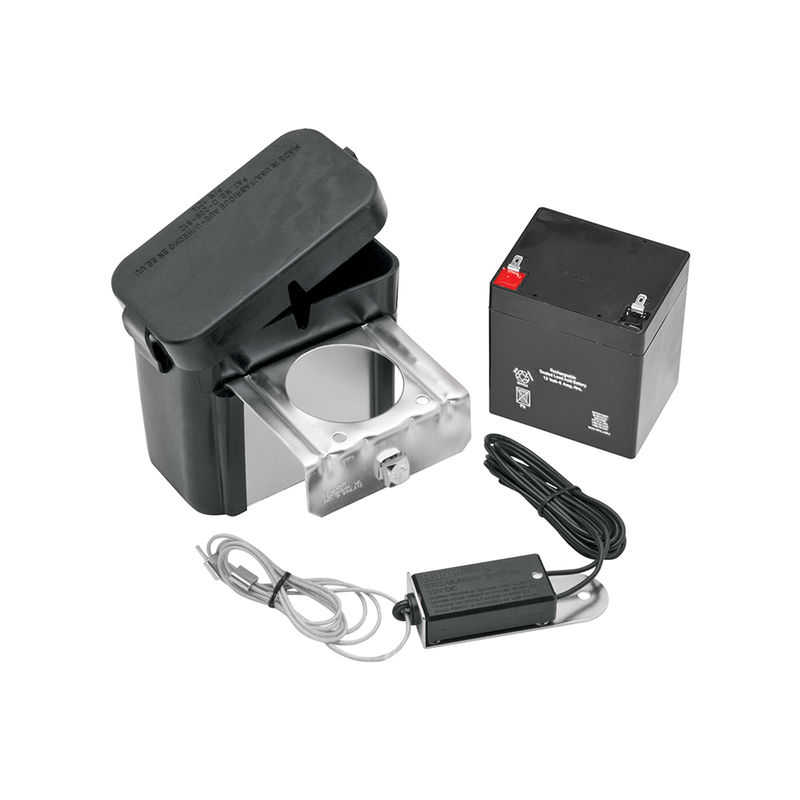 Tekonsha® Brake Breakaway Kit 12 Volts 5 Amps Prewired- Mounted and Top Loaded - Kit Includes: Breakaway Kit with Charger, Battery, Switch, Pin and Lanyard