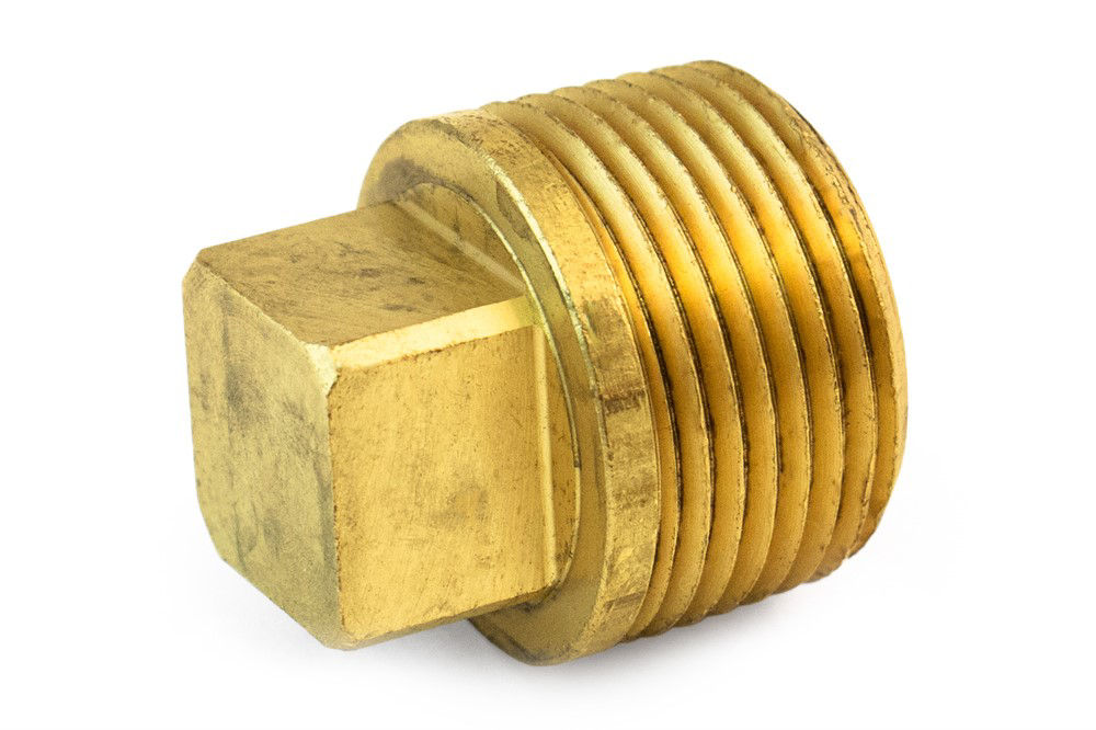 Brass Fitting Pipe Plug Gold 3/8