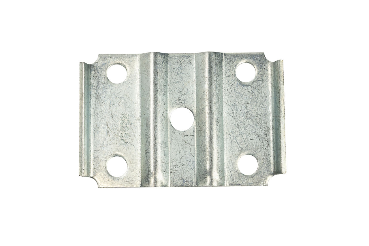 Axle U-Bolt Tie Plate for 2" Spring and 3" Round Axle Tube 9/16" Bolt Holes Zinc Plated