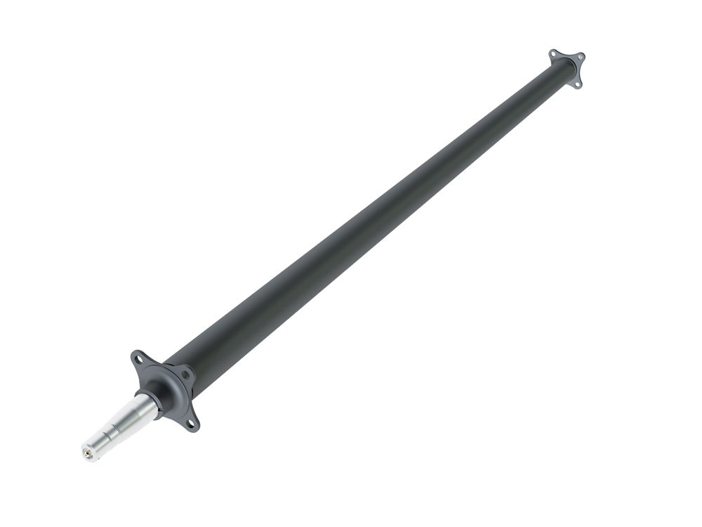 Dexter Axle Beam, 3,500 LB Capacity, Straight Spindle, E-Z Lube Lubrication, 73" Hub to Face, Loose Spring Center