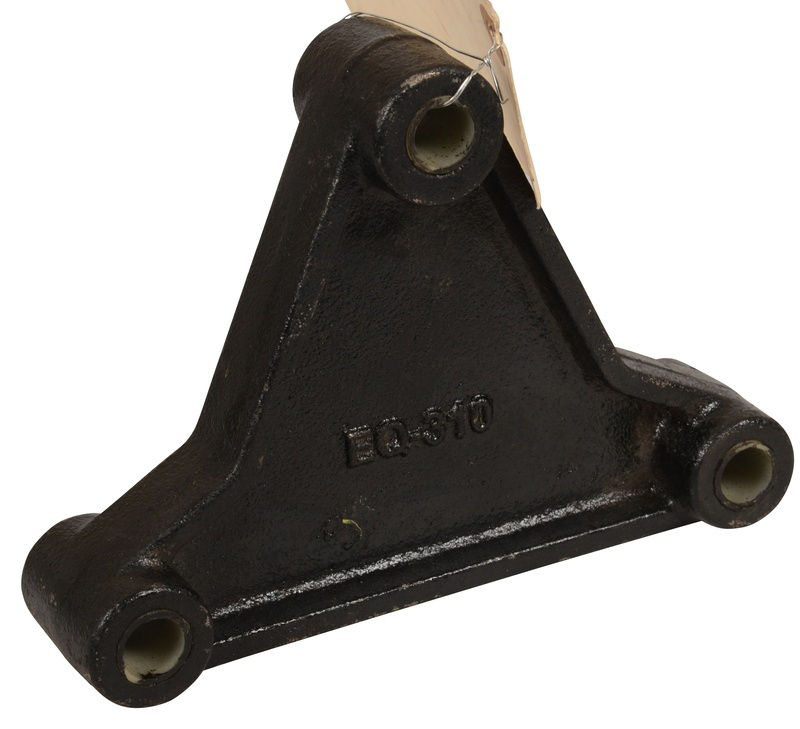 Multi-Axle Cast Triangle Shaped Equalizer for 1 3/4" Wide Double-Eye Leaf Springs - 6" Spring Hole Centers with 9/16" Front Spring Hole and 9/16" Equalizer Center Bolt Hole - Fits Universal Both Left or Right Side