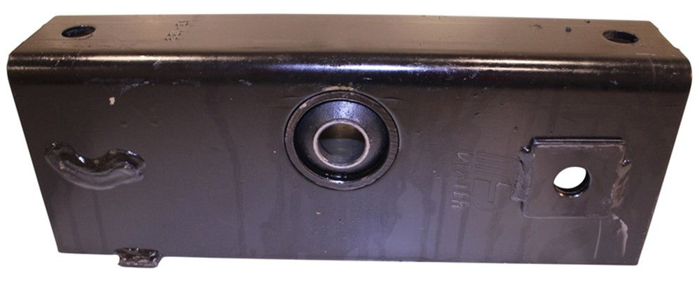 Multi-Axle Fabricated Rectangular Shaped Equalizer for 2 1/2" Wide Slipper Leaf Springs -  Spring Hole Centers with 1 3/8" Front Spring Hole and 1" Equalizer Center Bolt Hole - Fits Universal Multi-Axle Configuration for 10K General Duty - Short with 38" Axle Spacing
