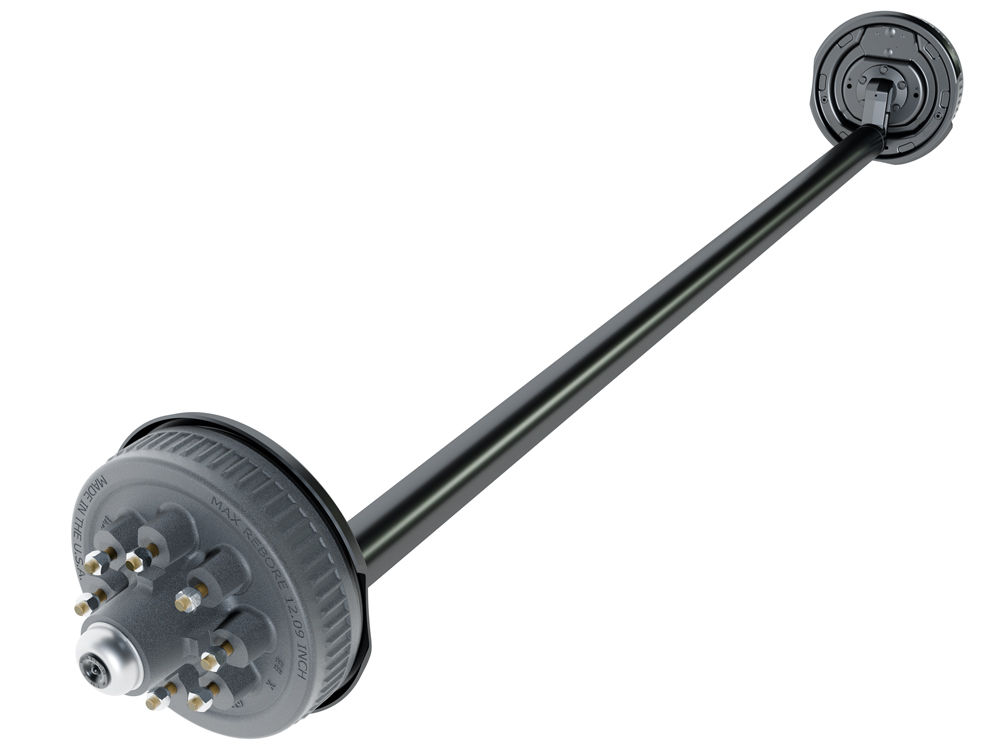 Dexter Axle, 7,000 LB Capacity, 8 on 6.5" Bolt Pattern, Electric Brake, 4" Drop Spindle, E-Z Lube Lubrication, 95'' Hub Face, 78'' Spring Center
