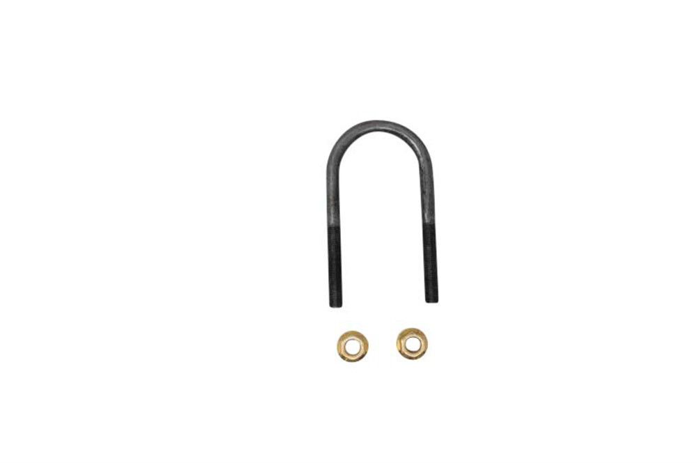 Replacement U-Bolt for 3.5K for 2 3/8" Round Axle Tube, 1/2"-20 Rod Diameter U-Bolts, 5 1/2" Long Legs Plain Finish