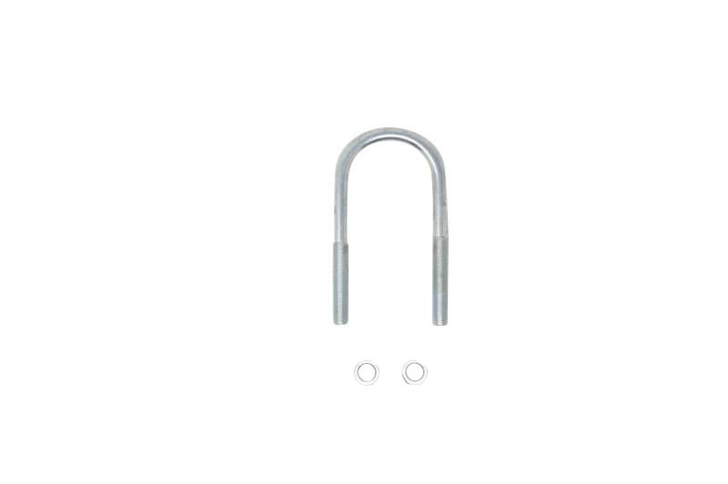 Replacement U-Bolt for 3.5K for 2 3/8" Round Axle Tube, 1/2"-20 Rod Diameter U-Bolts, 5.5" Legs, Zinc Finish