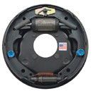 Dexter 3,500 lbs Per Pair Capacity (1,750 lbs Each) 10" x 2-1/4" Duo-Servo Hydraulic Drum Trailer Brake, Left Side, 4-Bolt Mount, Black Painted Finish, Bulk