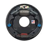 Dexter 3,500 lbs Per Pair Capacity (1,750 lbs Each) 10" x 2-1/4" Duo-Servo Hydraulic Drum Trailer Brake, Right Side, 4-Bolt Mount, Black Painted Finish, Bulk