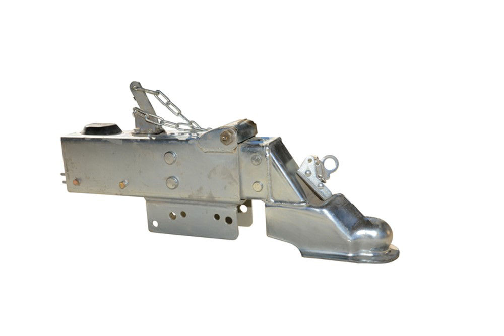 2 5/16" Ball, 12.5K Surge Brake Actuator Coupler Model DX12.5, Bolt-On Drop for Drum Brake Systems, Zinc, Lever-lock® Latch