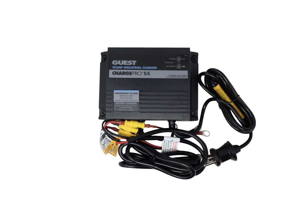 Battery Charger 12V 10amp for Flood & AGM, 100-240V AC Input