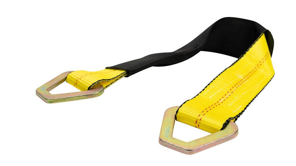 Strap Axle 2" X 21 With D-Rings & Protector Sleeve 10K