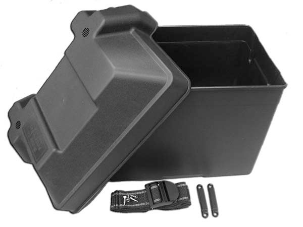 Battery Poly Battery Box With Lid, Group 24 P1090