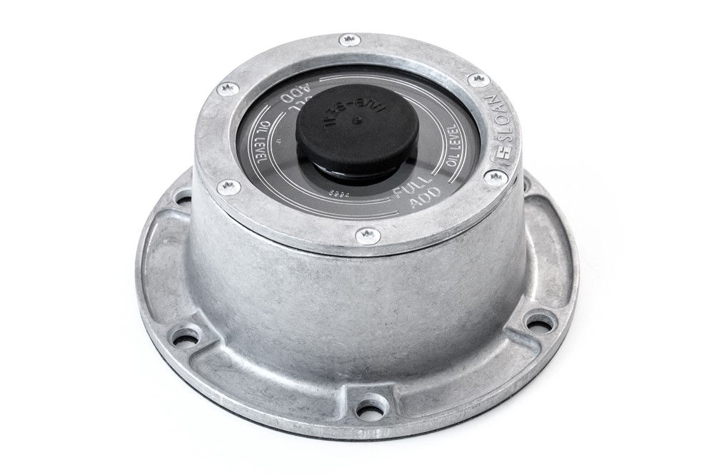 Oil Hub Cap 6 on 5.5" Bolt-On For 20,000 Lbs - 23,000 Lbs Axles, w/Gasket