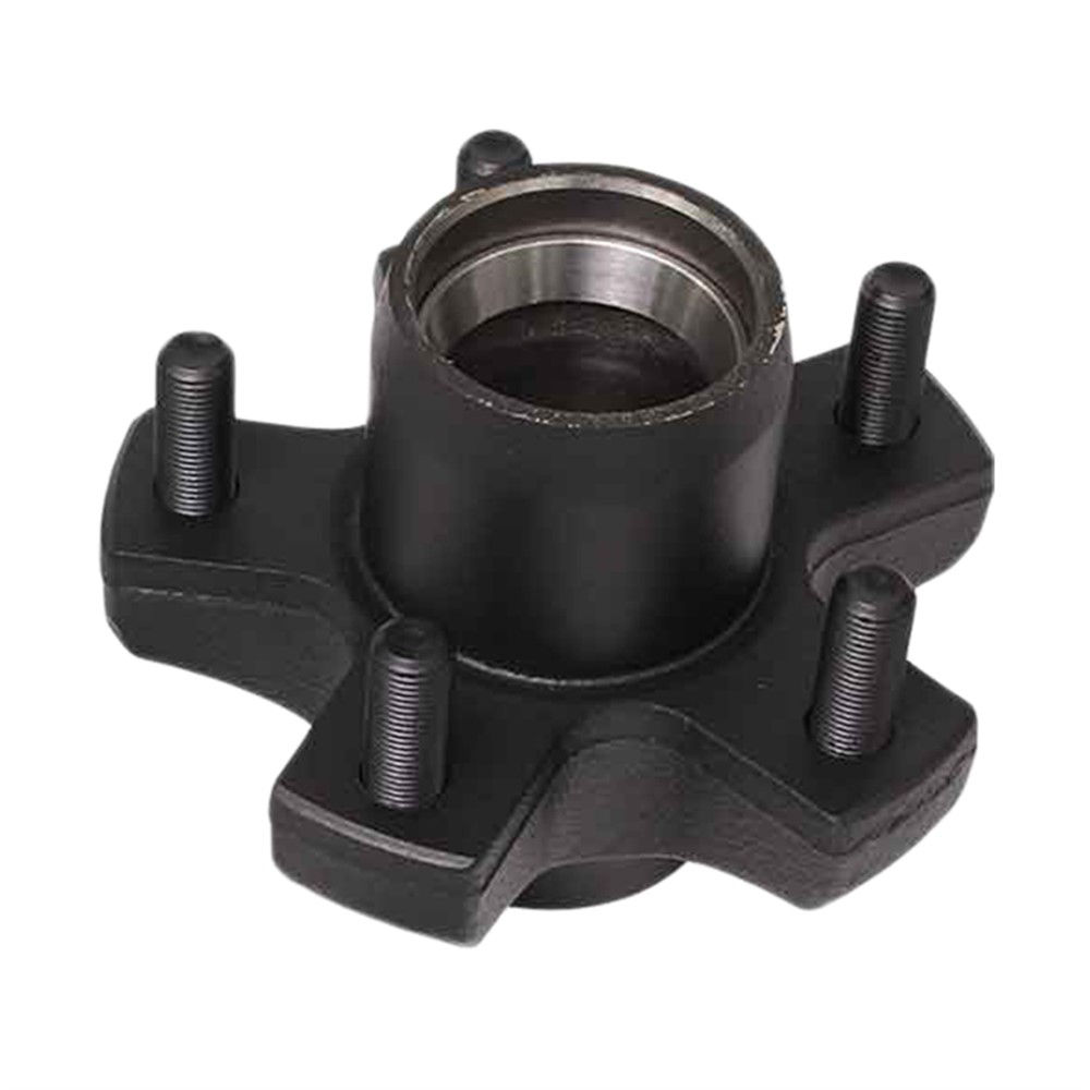 Idler Hub with Studs and Races Only, BT8 Spindle, Grease Lube, 2.2K Capacity Per Pair, 5 on 4.5" Bolt Pattern, 5-1/2" Idler Hub Flange Diameter, 1/2" Studs, Bulk
